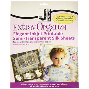 ExtravOrganza (semi-transparent silk organza fabric sheets)