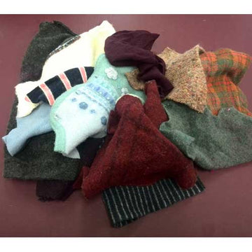 Felted Wool Sweater Scrap Pack, extra-large