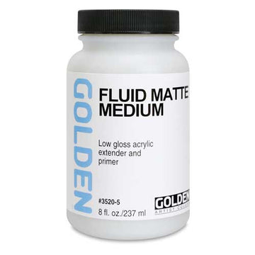 GOLDEN Fluid Matte Medium, 8 oz