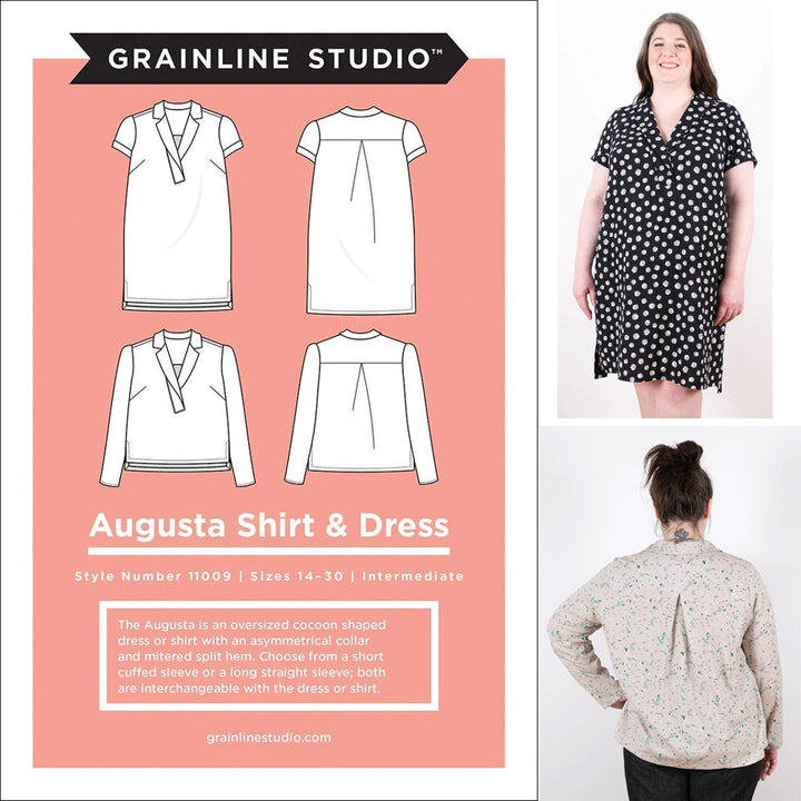 Grainline Augusta Shirt & Dress (size 14-30)