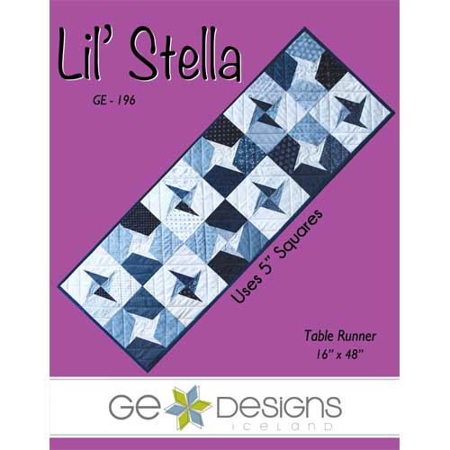 Lil' Stella Quilted Table Runner pattern by GE Designs