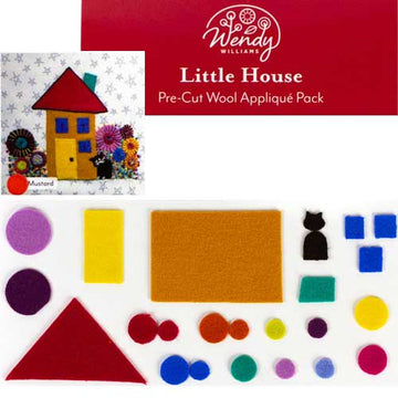 Little House Pre-Cut Wool Kit by Wendy Williams, Mustard