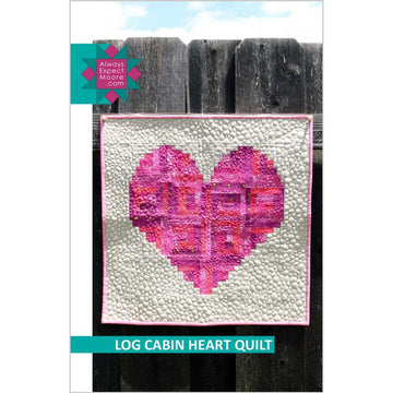 Log Cabin Heart quilt pattern