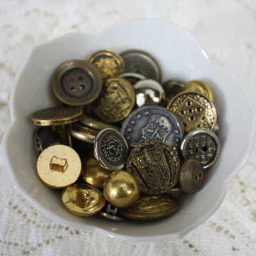 Silver & Gold Metal Button Assortment