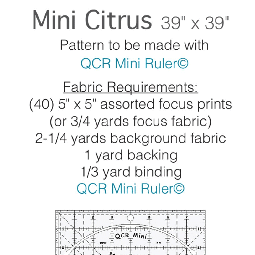 Mini Citrus Pattern by Sew Kind of Wonderful