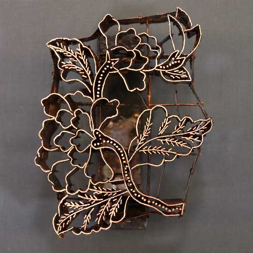 Peony Handmade Indonesian Copper Tjap