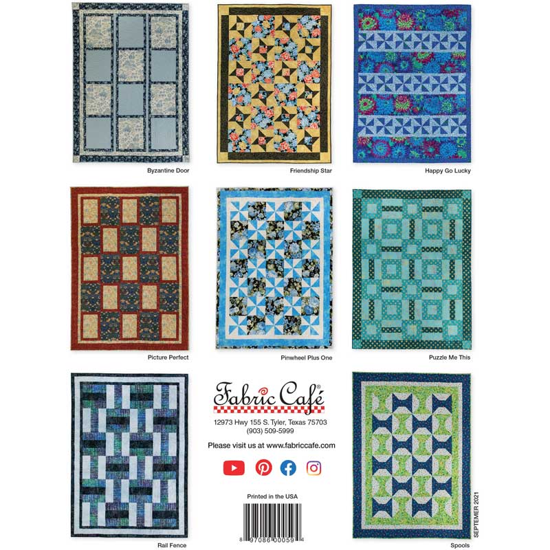 Easy Peasy 3 Yard Quilts Fabric Cafe Book