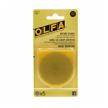 OLFA Rotary Blade, 60mm, pack of 5