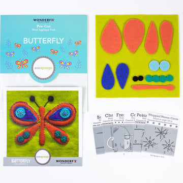 Sue Spargo Pre-Cut Wool Pack, Butterfly 1