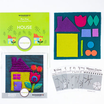 ONE LEFT Sue Spargo Pre-Cut Wool Pack, House 1