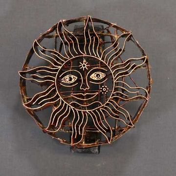 Sun Face Handmade Indonesian Copper Tjap