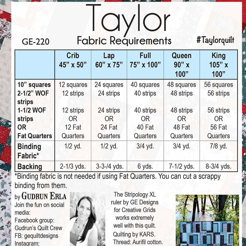 Taylor, Stripology Mixer Pattern by GE Designs