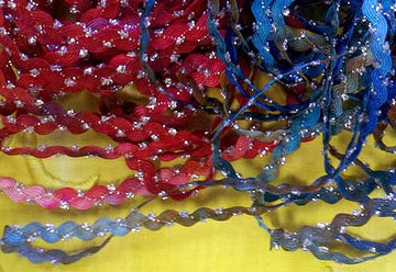 Rayon Ric Rac Vibrant Rayon Ric Rac in 40 Colors with Metallic