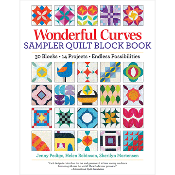 Wonderful Curves Sampler Quilt Block Book by Sew Kind of Wonderful